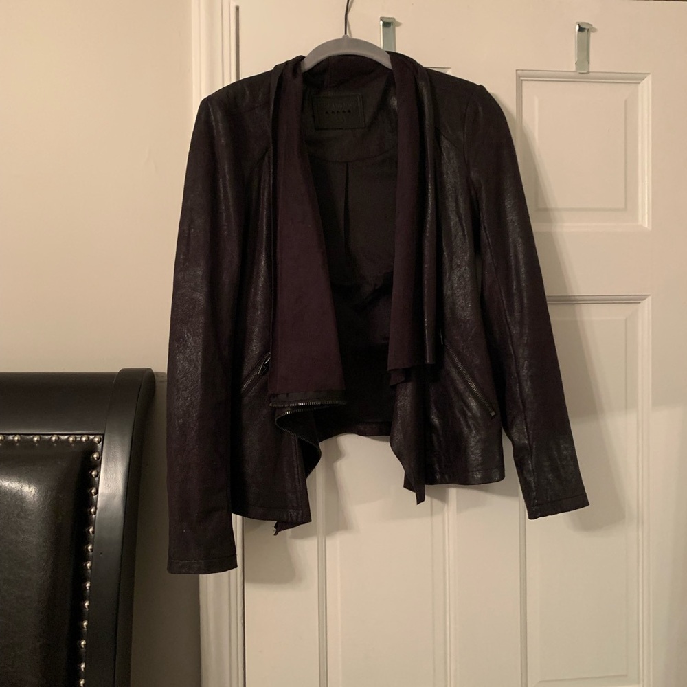 Blanknyc Black Drape Front Jacket - image 3